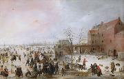 Hendrick Avercamp A Scene on the Ice Near a Town (nn03) painting